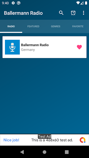 Android application Ballermann Radio App screenshort