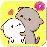 Cover Image of ดาวน์โหลด Animated Mochi Cat Stickers  APK