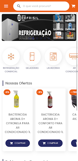 Android application Refrisil screenshort
