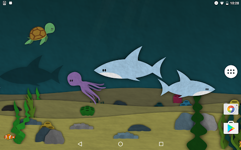 Screenshot dello sfondo animato di Papersea Pro
