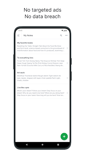 Screenshot of Justnote - Note Taking App
