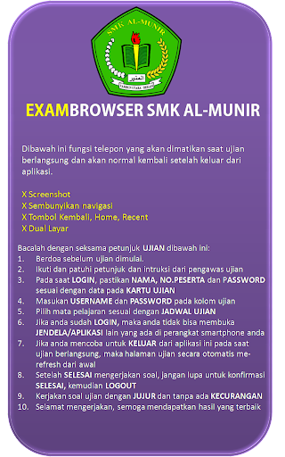 EXAM SMK AL-MUNIR Screen 3