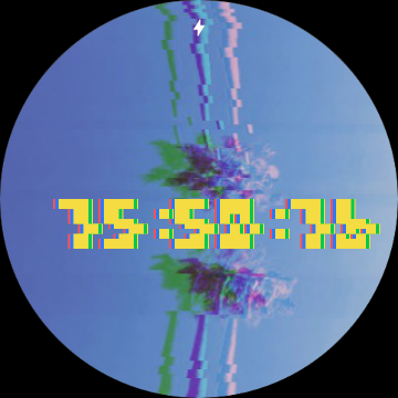 Glitch Art Watch Face Wear OS Screen 2