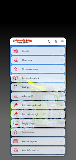 Android application Pohjanen & Ström Transport screenshort