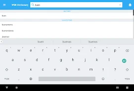 Spanish Language Dictionary Screenshot
