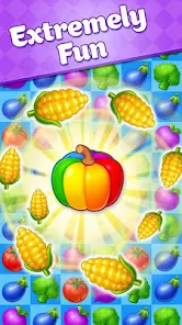 🕹️ Play Farm Girl Game: Free Online Match 3 Fruits in a Row Video Game for  Kids & Adults