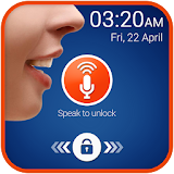 Voice screen lock icon