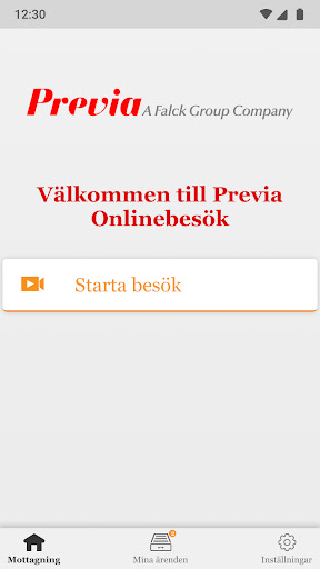Android application Falck Online screenshort