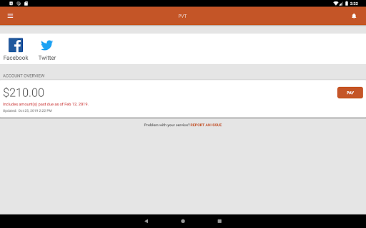 Screenshot of PVT Connect