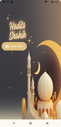 Android application Hadits Shahih screenshort