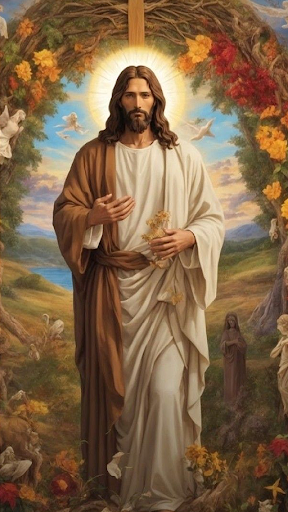 Android application HD Jesus 2024 Wallpaper screenshort