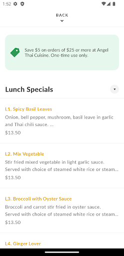Angel Thai Cuisine Screen 3