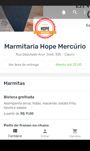Marmitaria Hope Mercúrio Screen 2
