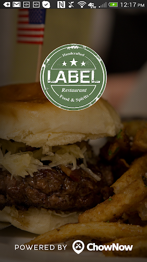 Android application Label Restaurant screenshort