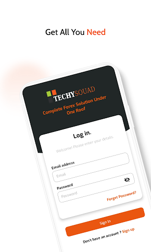 Android application Techysquad-Meta CRM screenshort
