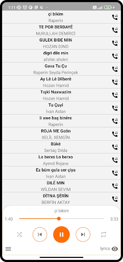 Kurdish ringtones and songs Screen 2