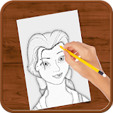 How to Draw :Beauty and the beast icon