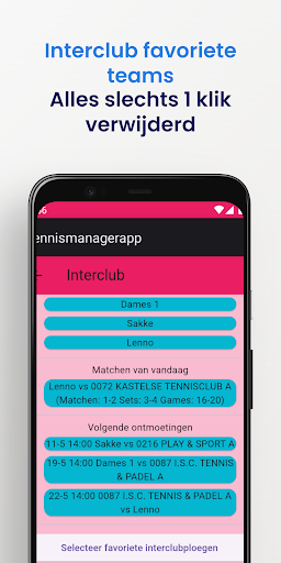 Tennismanager.be Screen 3