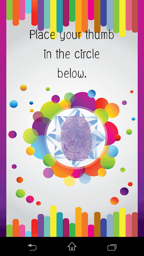 Android application Lucky Color Fingerprint Scan screenshort
