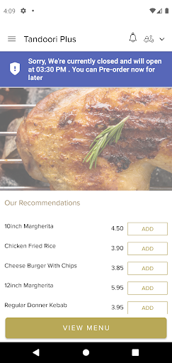 Tandoori Plus Screen 2