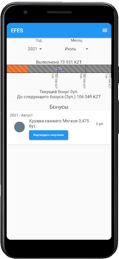 Android application EFES E-Partner SCS screenshort