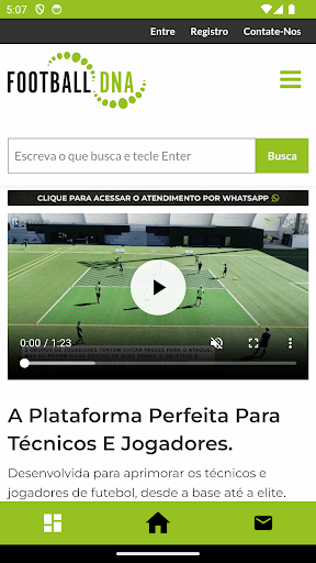 Android application Football DNA Brasil screenshort