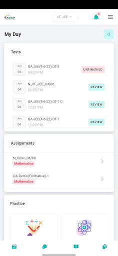 Acharya Coaching Screen 3
