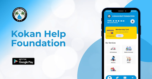 Android application Kokan Help Foundation screenshort