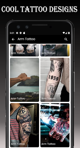 Android application Tattoo Ideas App screenshort