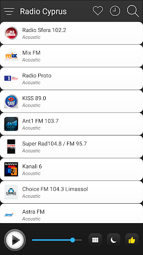 Cyprus Radio FM AM Music Screen 3