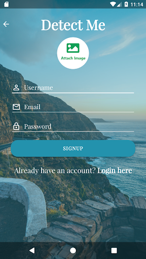 Android application DetectMe screenshort