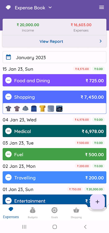 myExpense - Manage Expense - New - (Android)