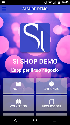 Android application Si Shop Demo screenshort