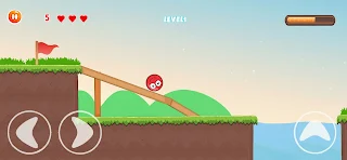 Bounce ball - Red roller ball - Screenshot 1
