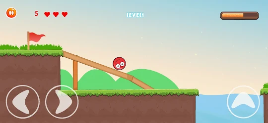 Bounce ball - Red roller ball