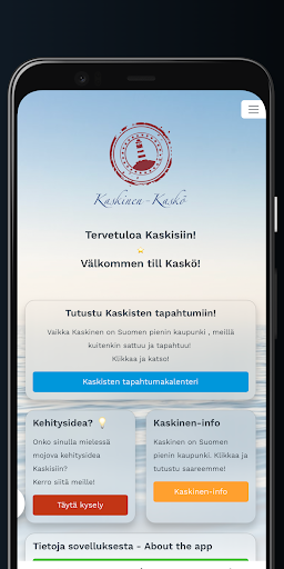 Android application Kaskinen screenshort