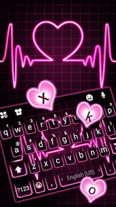 Pink Neon Heart Themen