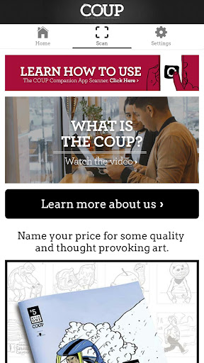 The COUP Companion App Screen 2