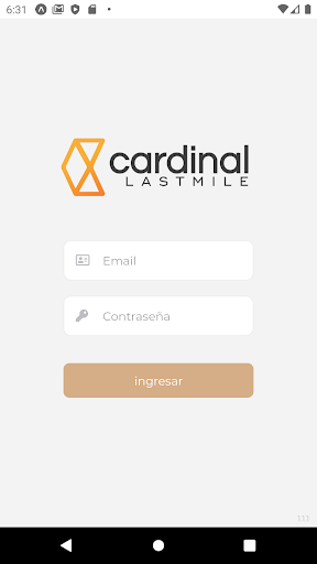 Android application Cardinal Driver screenshort