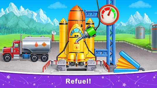 صاروخ! ألعاب الفضاء للأطفال