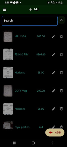Phodata: Receipt Scanner Screen 2