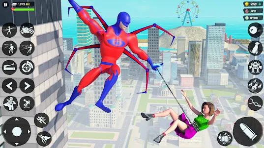 Spider Rope Games: Spider Hero