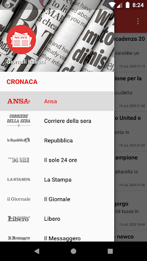 Giornali italiani Screen 2