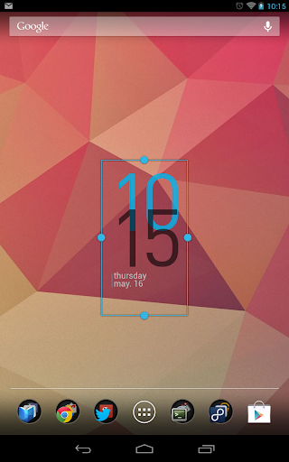 Minimal Clock Widget Screen 3