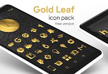 screenshot of Gold Leaf - Icon Pack