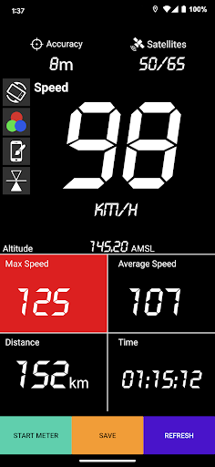 Android application GPS Speedometer - Trip Meter screenshort