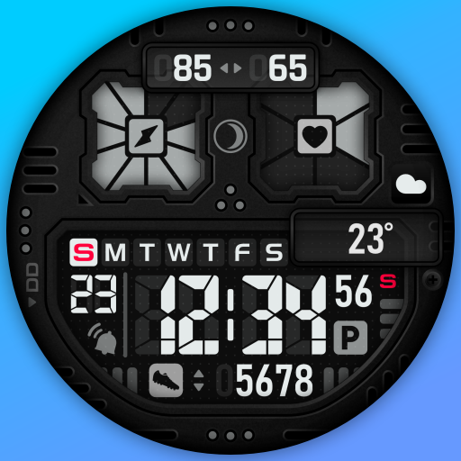 SH037 Watch Face, WearOS watch logo
