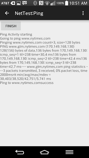 NetTest Screen 3
