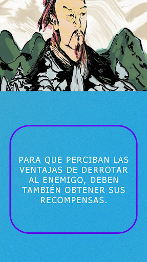 Android application Sun Tzu frases screenshort