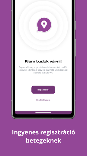 Android application Nem Tudok Várni screenshort